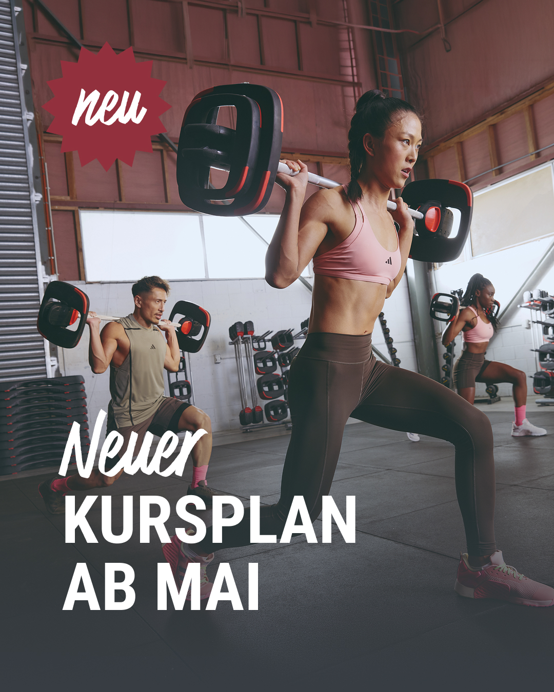 Neuer Kursplan ab Mai